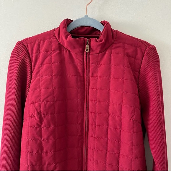 Appleseed’s Maroon Wine Quilted Front Jacket. Size Small. - Picture 2 of 13